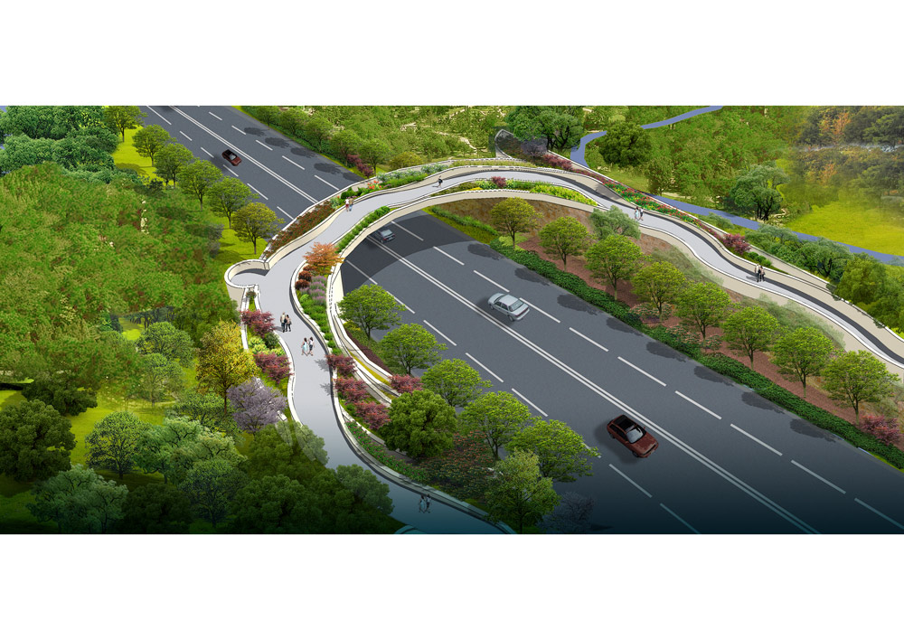 玉龍潭過街天橋-生態廊道-方案